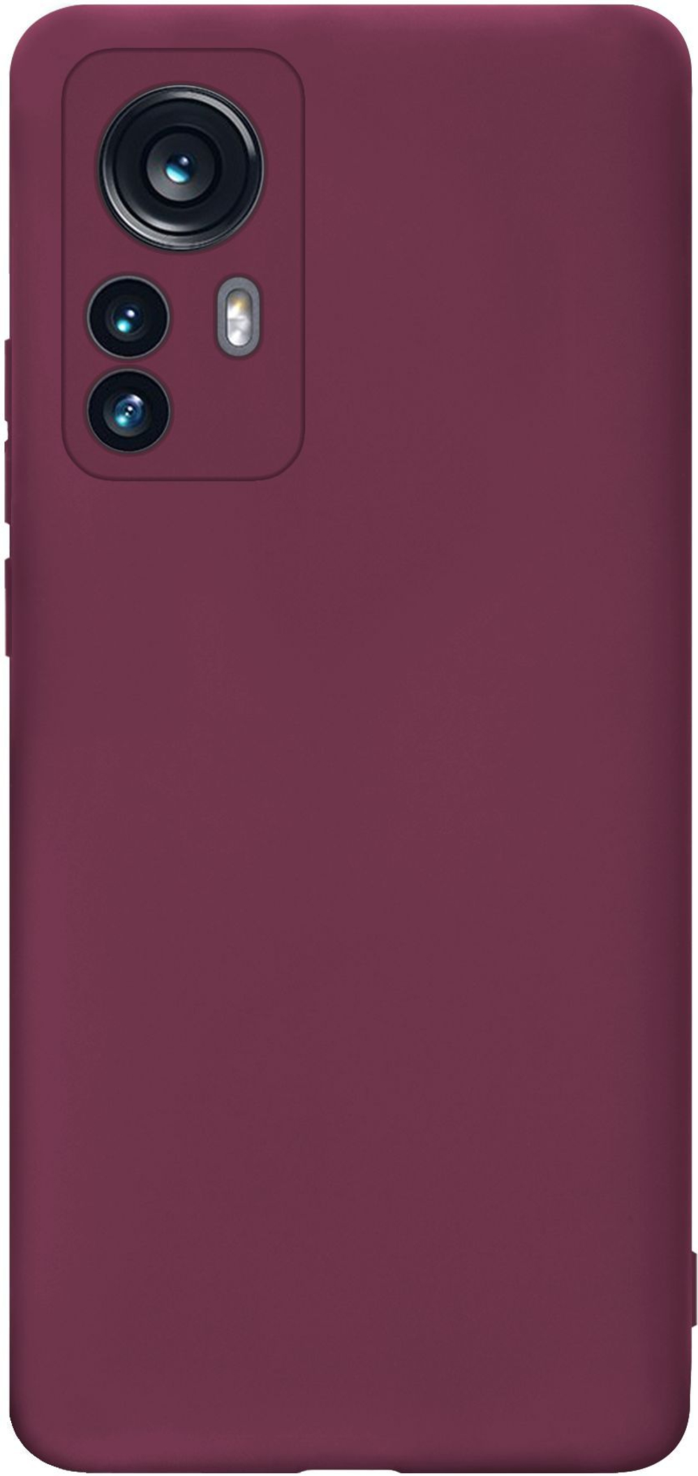 Мягкий Soft Touch чехол из силикона для XIAOMI 12 PRO (не 12,X,T,S,LITE!) с бархатной подкладкой
