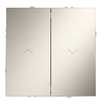 VLS020703 Выключатель встраиваемый VOLTUM S70 для жалюзи 10А, (кашемир). (ТМ Maytoni)