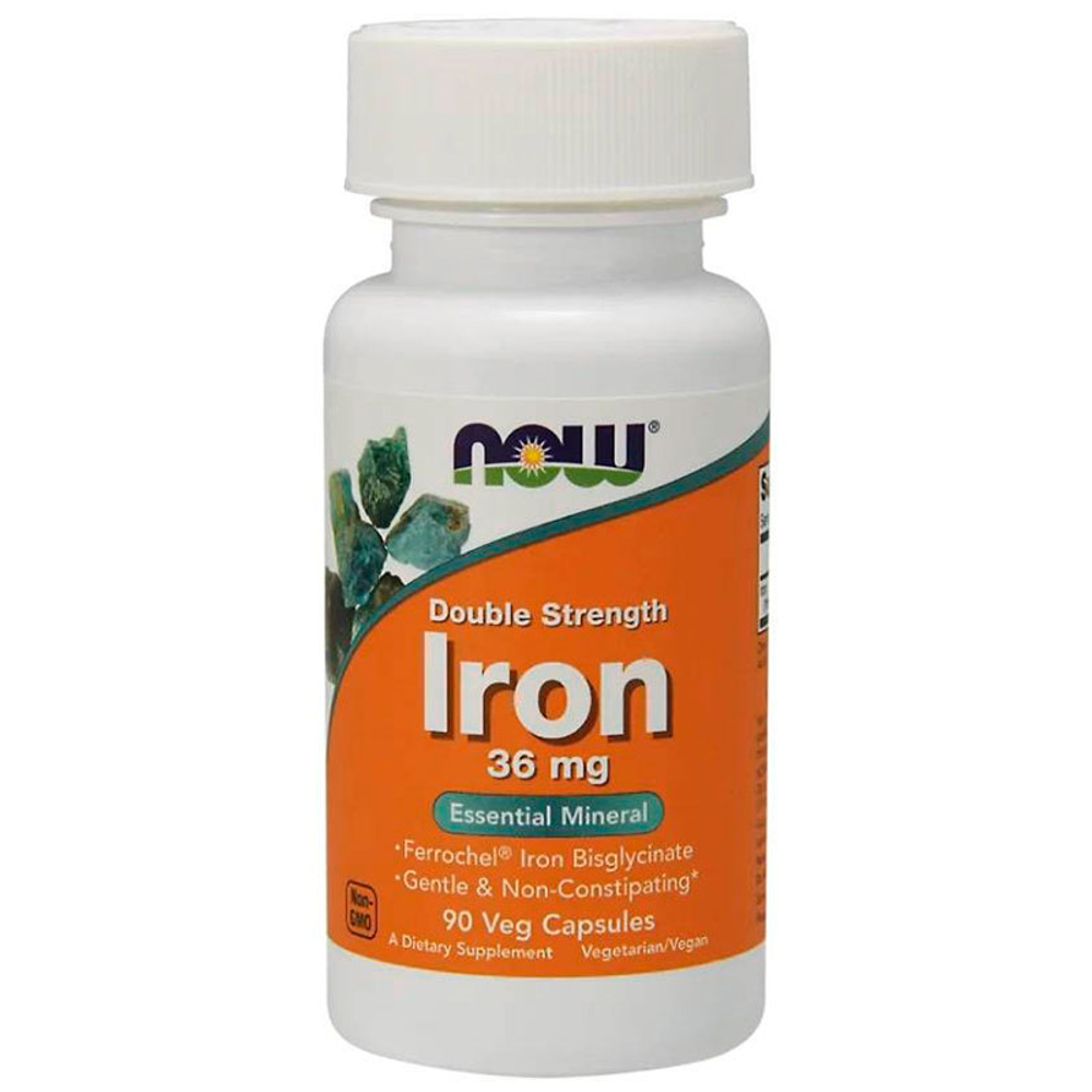 NOW Iron 36 мг. (90 капс.)