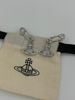 Серьги Булавки с подвесками Orb Vivienne Westwood