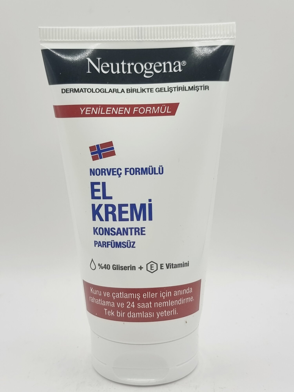 Neutrogena Крем для рук концентрированный для очень сухой кожи, с витамином Е и глицерином, без отдушки, 75 мл (Франция)