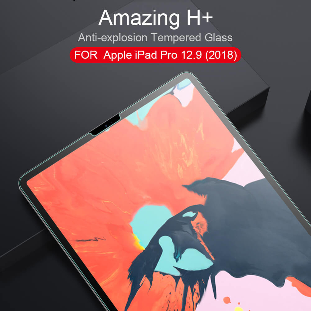 Защитное стекло с закругленными краями Nillkin Amazing H+ для iPad Pro 11 2018