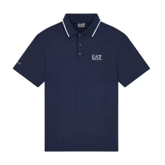 Мужское теннисное поло EA7 Man Jersey - armani blue
