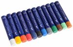 Пастель масляная художественная FABER-CASTELL "Oil Pastels", 12 цветов, круглое сечение, 127012