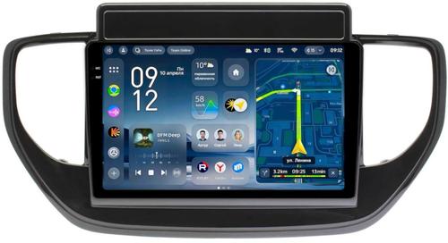 Магнитола для Hyundai Solaris 2 2020-2022 (штатная навигация) - Teyes CC4-PRO монитор 9.5" 2K QLED на Android 13, Быстрейшая, Snapdragon 778G, ИИ, CarPlay, DSP, 4G SIM-слот