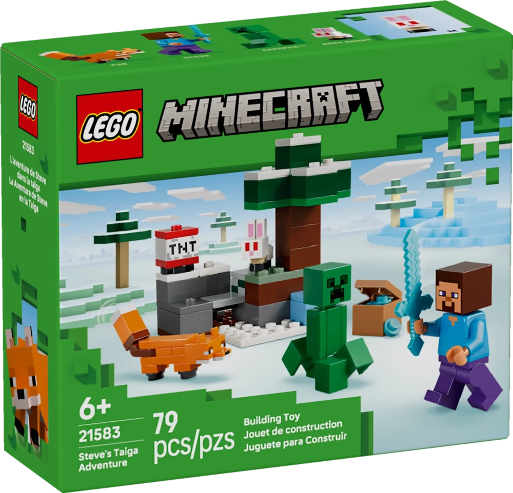 Конструктор LEGO Minecraft 21583 Steve's Taiga Adventure