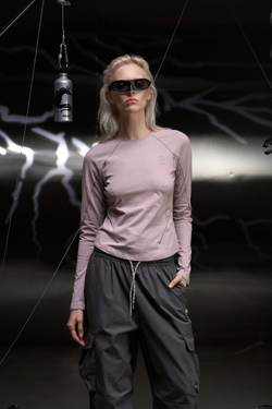 Лонгслив Monterest Instant Mountain Outdoor Printed Slim-Fit Longsleeve "Mist Purple" Women’s
