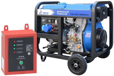 Дизель генератор TSS SDG 8000EHA - [7.5 кВт / 32,6 А] с блоком АВР