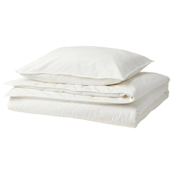 IKEA ÄNGSLILJA  (ИКЕА ЭНГСЛИЛЙА)  -  Пододеяльник и наволочка - белый 150x200/50x60 см