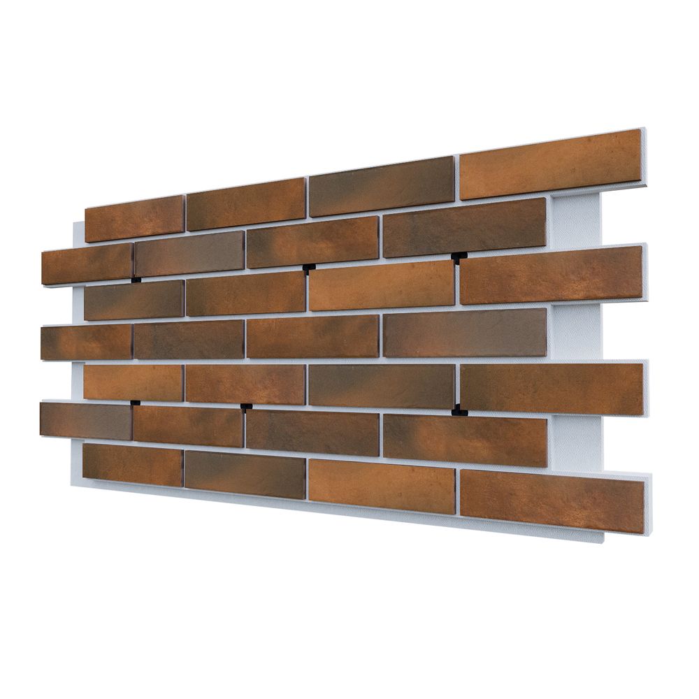Клинкерная фасадная термопанель ППС25 Cerrad Retro Brick Chilli 1150x540