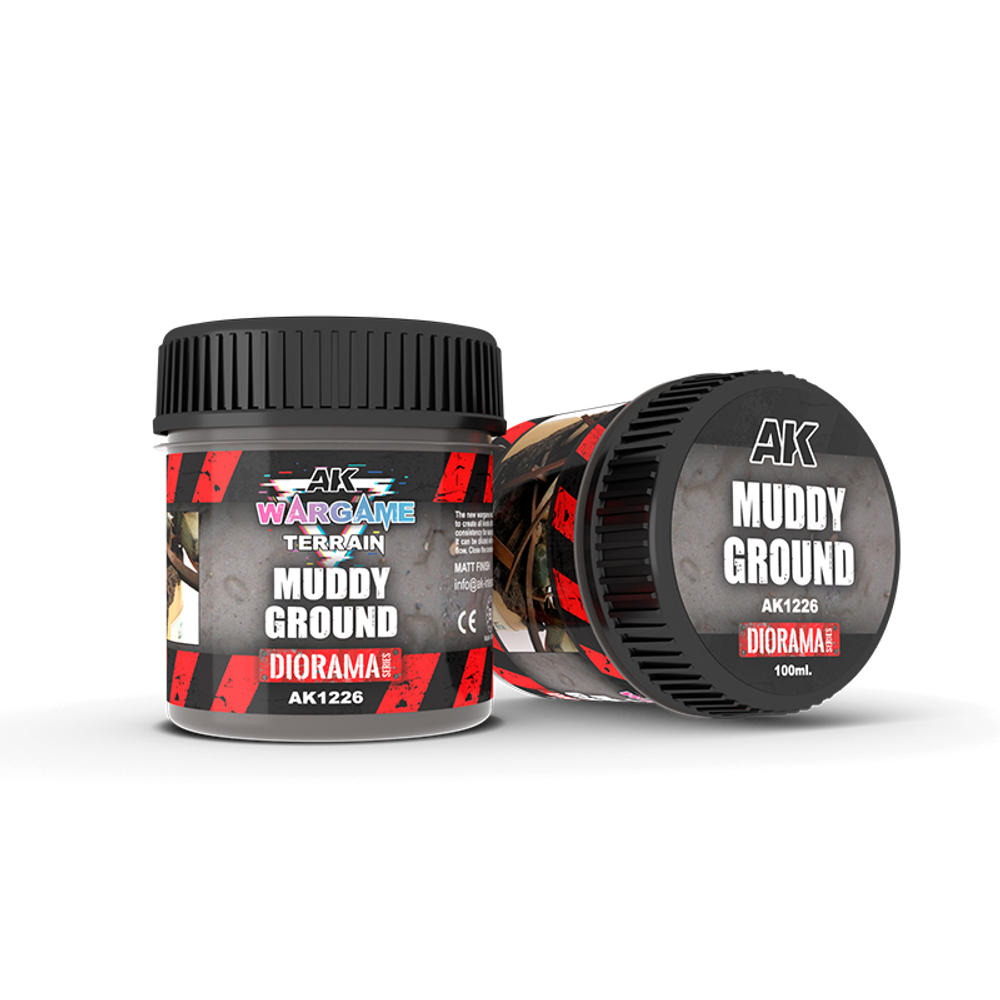 Текстурная паста AK Interactive Terrains Muddy Ground 100 ml