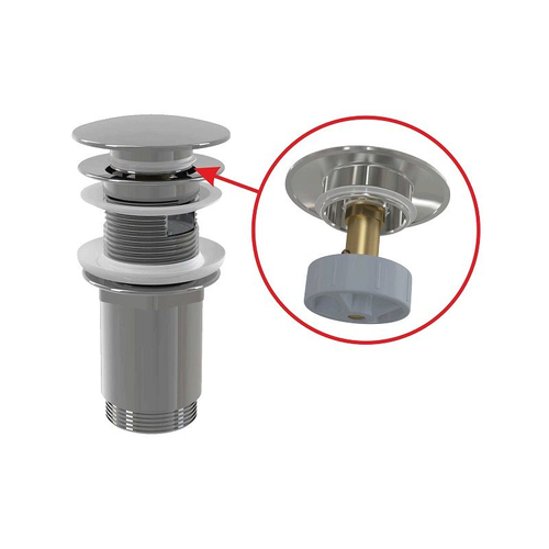 Донный клапан для раковины click/clack 5/4" металл Alcadrain (Alcaplast) A392C
