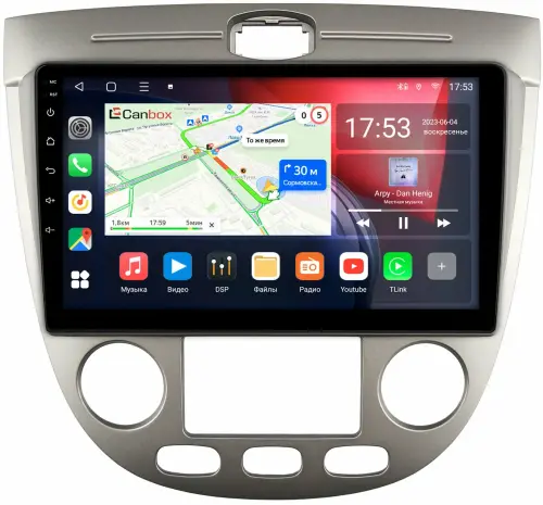 Магнитола для Chevrolet Lacetti хэтчбек (климат) - Canbox 9-279 Qled, Android 10, Быстрая, SIM-слот