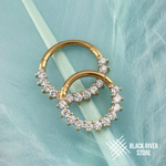 Кликер Glory Mini Crystal PVD Yellow 1.2мм
