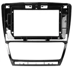 Магнитола для Skoda Octavia A5 2004-2013 (рамка черная глянцевая) - Teyes LUX ONE ROUND монитор 12.3" 2K QLED на Android 10, Быстрая, CarPlay, 4G SIM-слот