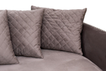 Диван Garda Decor Сорренто (Sorrento) 230M трехм. раскл.,велюр сер.Colt017 230*101*86