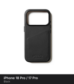 Чехол-кошелёк Mujjo Wallet Leather Case для iPhone 18 Pro / 17 Pro Black
