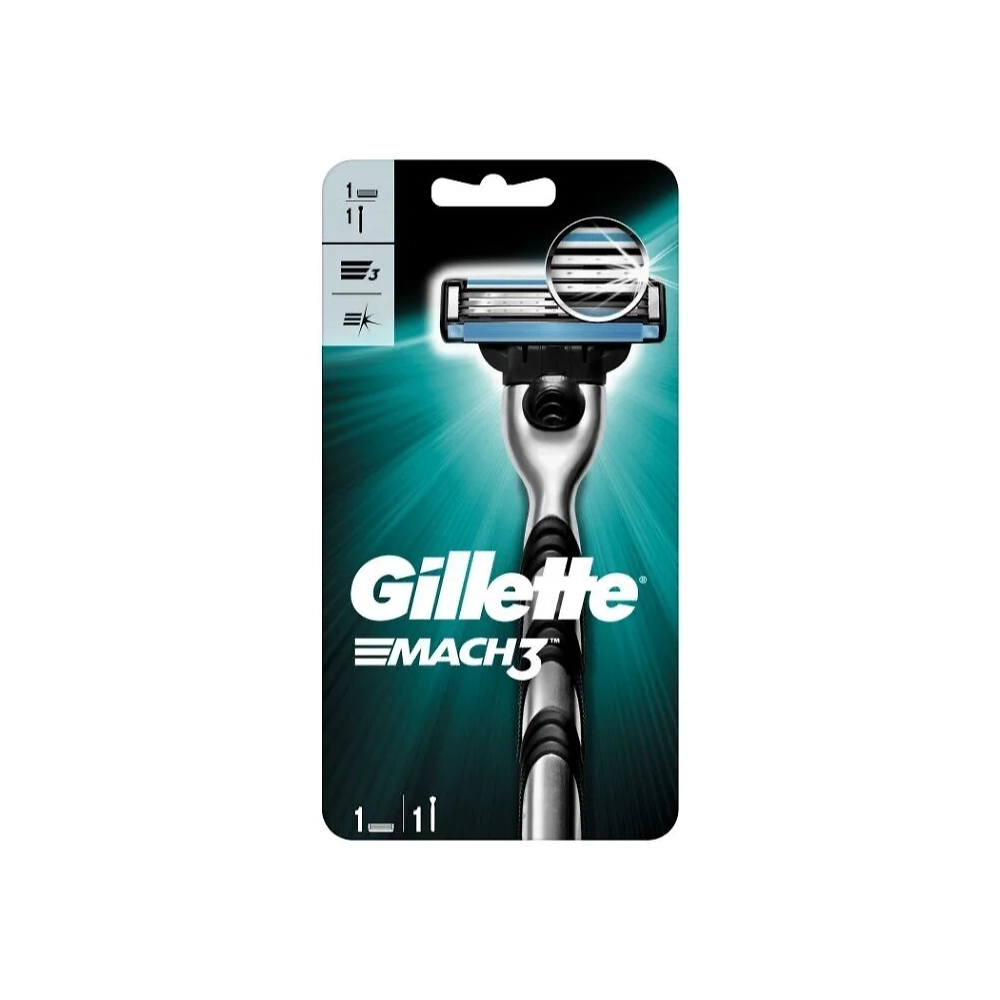 GILLETTE MACH3 Бритвенный станок с 1 кассетой для бритья