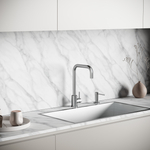 Смеситель для кухни из нержавеющей стали Sancos Stainless, с поворотным Г изливом, SC12002SS, арт. SC12002SS