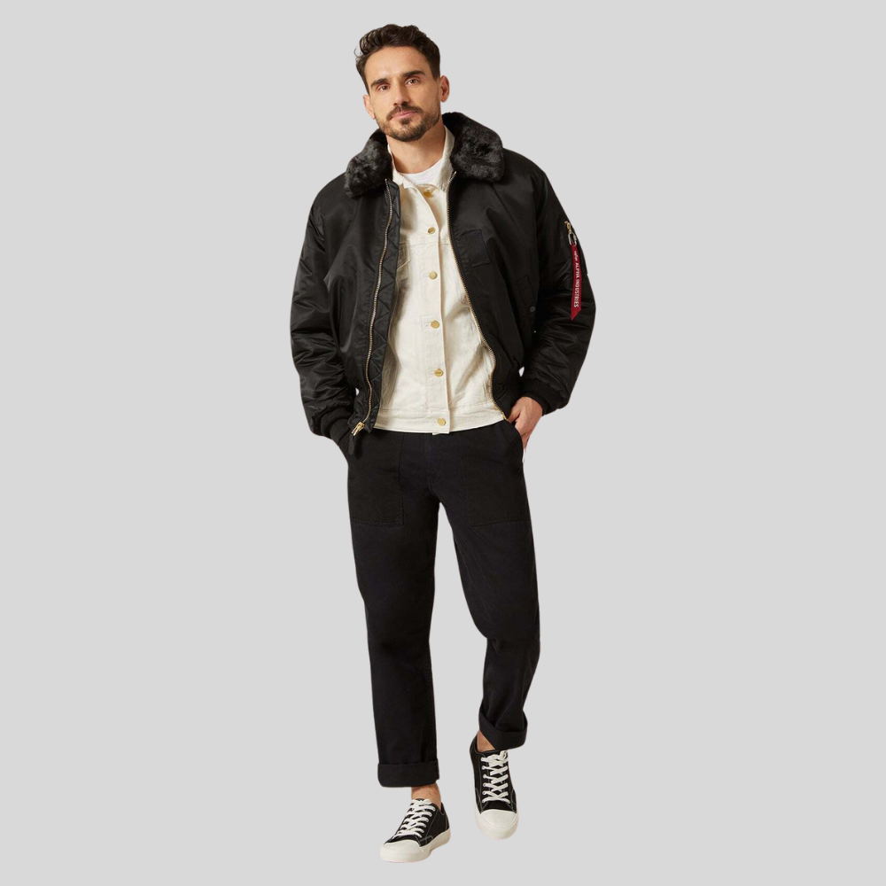 Куртка Alpha Industries B-15 Black (Черная)
