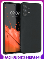 Мягкий Soft Touch чехол из силикона для SAMSUNG GALAXY A52 / A52s с бархатной подкладкой