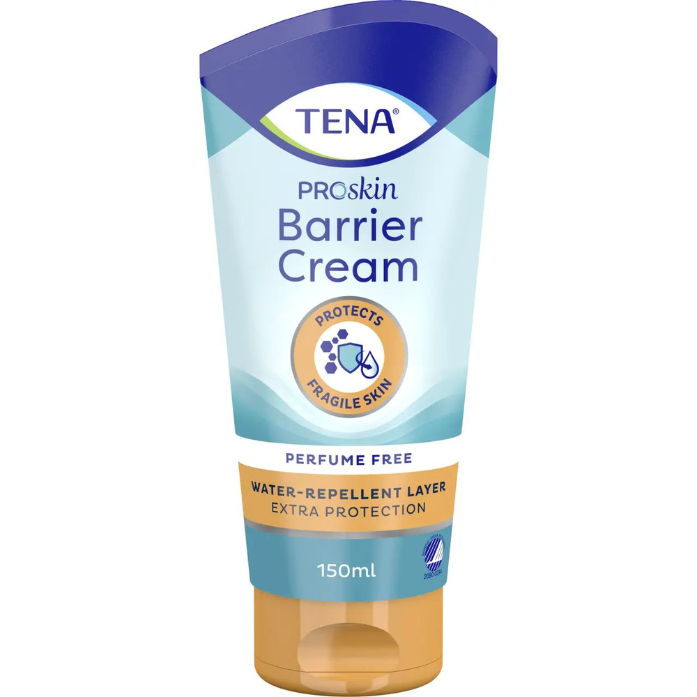TENA ProSkin Barrier Cream защитный крем для кожи с маслом канолы и витамином Е, без запаха, 150 мл (из Финляндии)