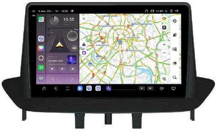 Магнитола для Renault Fluence/ Megane 2009-2017 - Kuberg SF-9997-L QLed+2K, Android 13, Быстрейшая, CarPlay, 4G SIM-слот