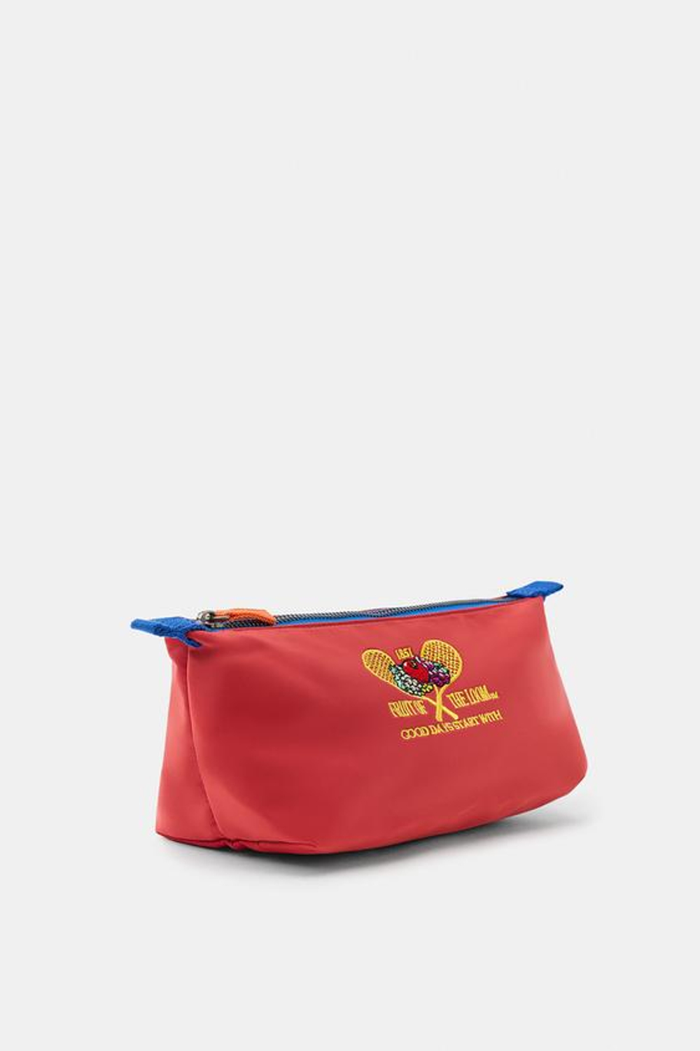 ZARA - FRUIT OF THE LOOM™ НЕЙЛОНОВАЯ СУМКА С ВЫШИВКОЙ, КРАСНЫЙ