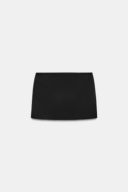 ZARA МИНИ-ЮБКА, ЧЕРНЫЙ