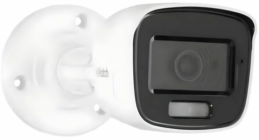 Hiwatch DS-T500L Цилиндрическая мини-камера 3K с технологией ColorVu и микрофоном.