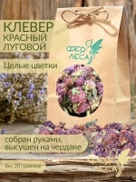 Клевер красный луговой целые цветки