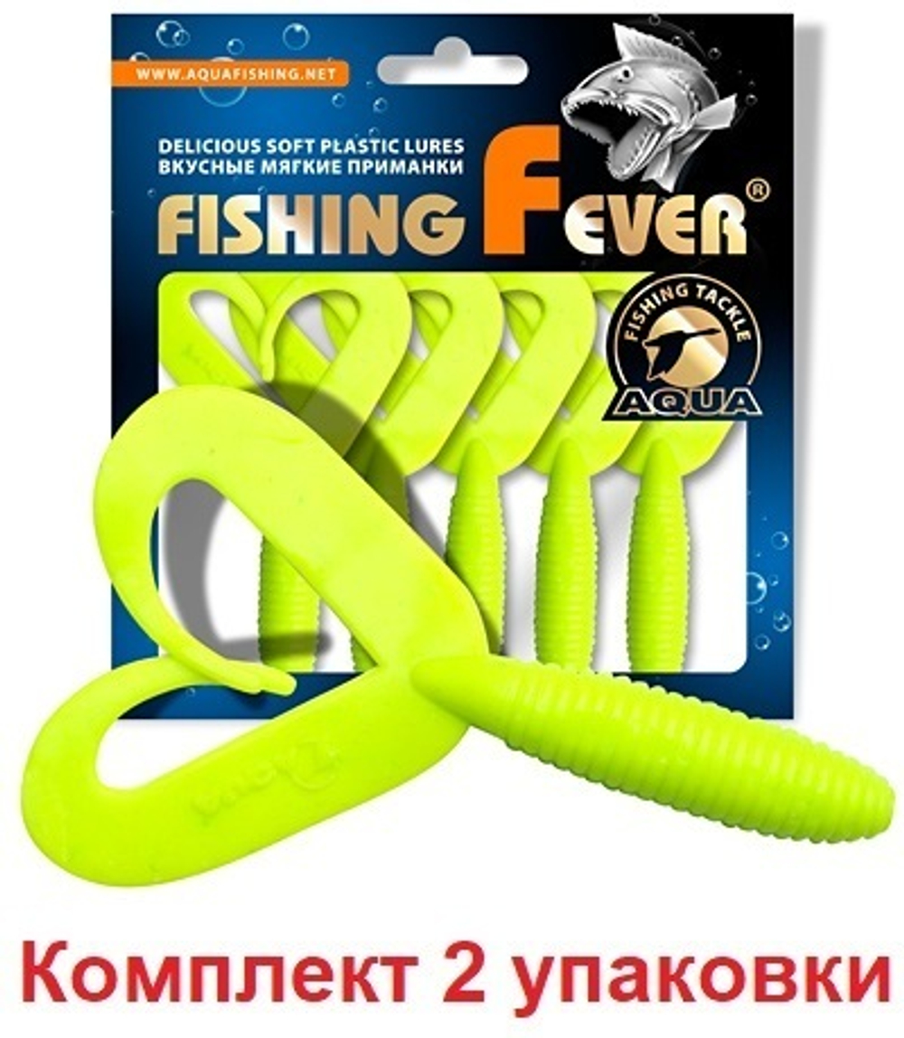 Мягкая приманка твистер FishingFever 8,5cm,4,8g,2 уп по 5 шт