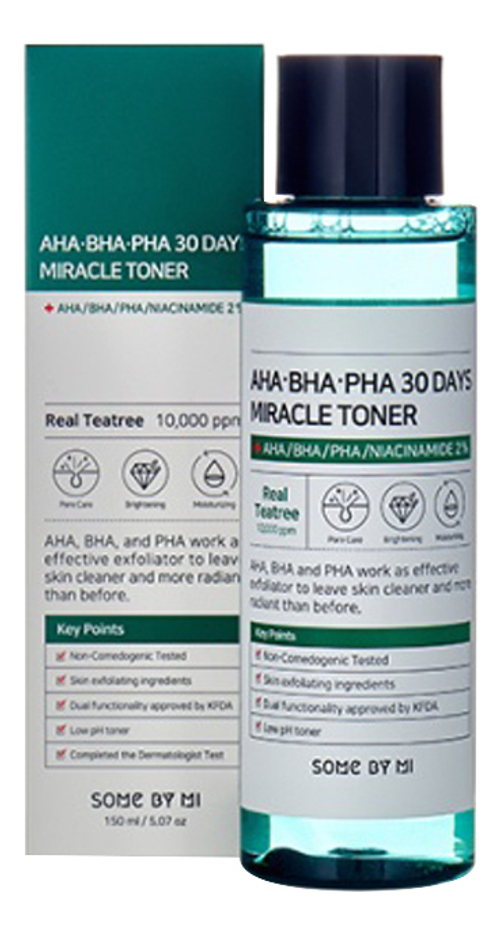 SOME BY MI Тонер для проблемной кожи лица AHA-BHA-PHA 30 Days Miracle Toner,30 мл