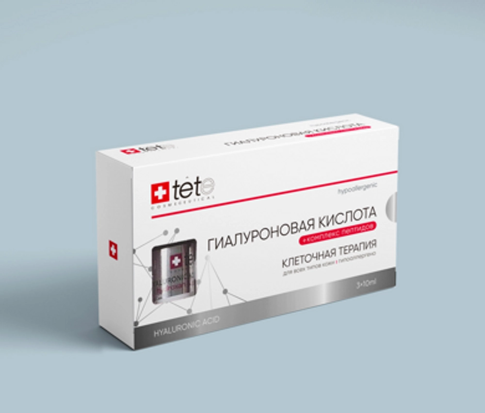 Гиалуроновая кислота + комплекс пептидов / TETe Hyaluronic acid & Peptides 3*10 ml