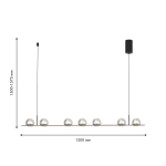 Подвесная люстра Rosio 4291-7P. ТМ Favourite