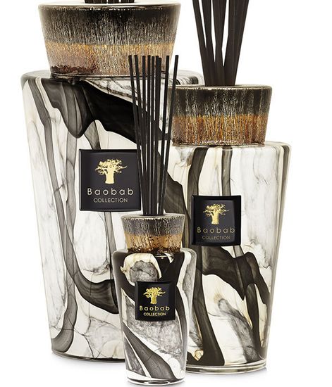 Marble, ваза аромадиффузора Stones Totem, Baobab Collection