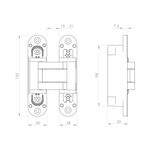 Петля скрытой установки U3D5000.VPG GP золото TECH