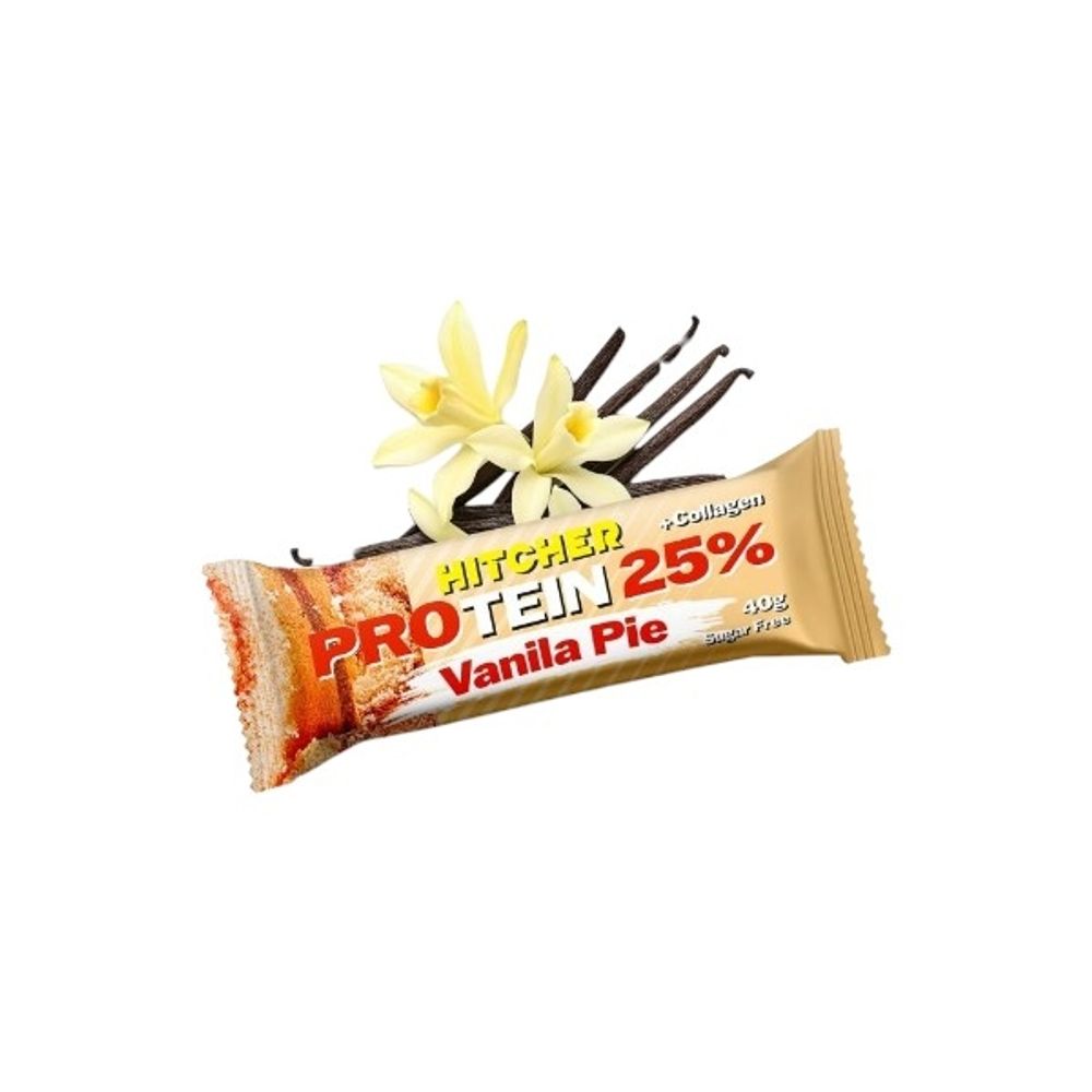 Батончик HITCHER Ванильный пай 25%  proteim 40г