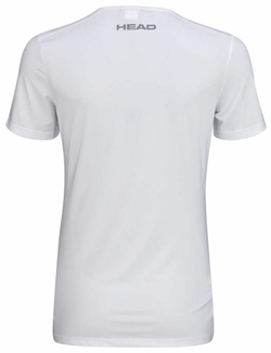 Футболка для девочки теннисная Head Girls Club 22 Tech T-Shirt - white