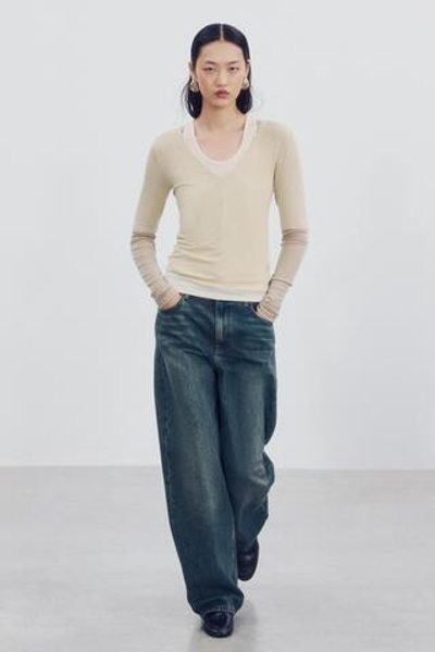 ФУТБОЛКА С ТРОЙНЫМИ ДЛИННЫМИ РУКАВАМИ — ZARA