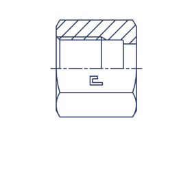 Гайка N ORFS 1.7/16