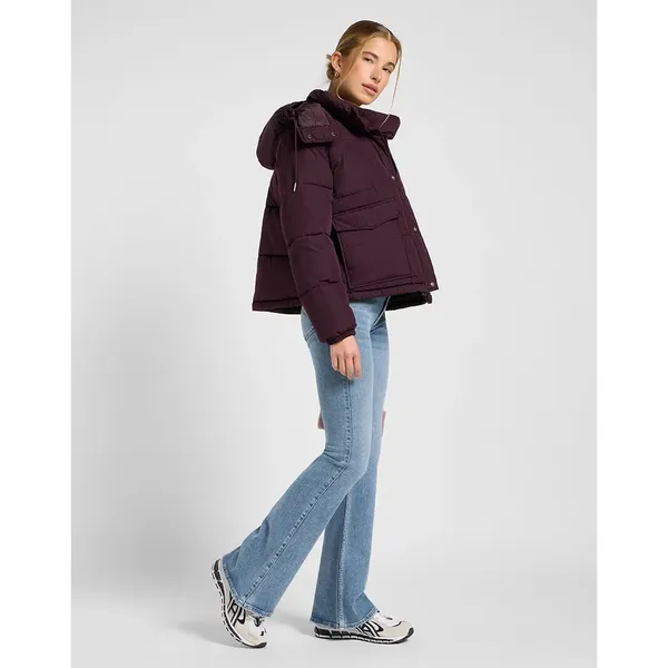 Куртка утепленная женская LEE SHORT PUFFER WITH HOOD