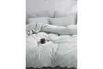 Постельное белье GoodNight Сатин Делюкс 1,5 сп. (с нав. 50х70) жемчужный