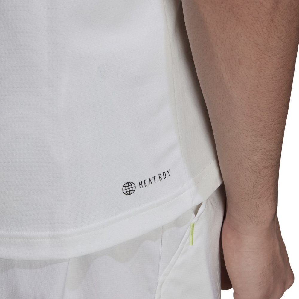 Мужское теннисное поло Adidas Paris Heat.Rdy Tennis Freelift Polo M - белый