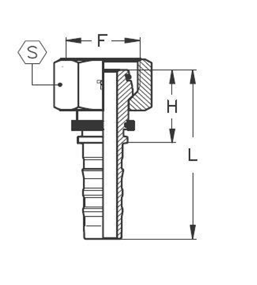 Фитинг DN 32 DKO-S (Г) 52x2 38 CS