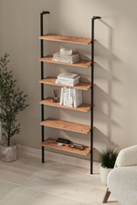 Настенная консоль с 6 полками - сосна