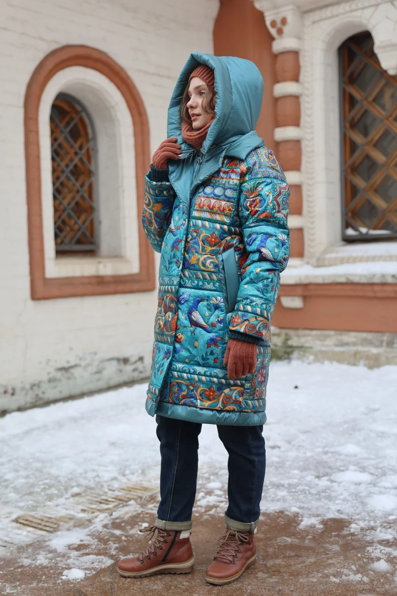 Пальто "Мороз-2. Ярославские изразцы"