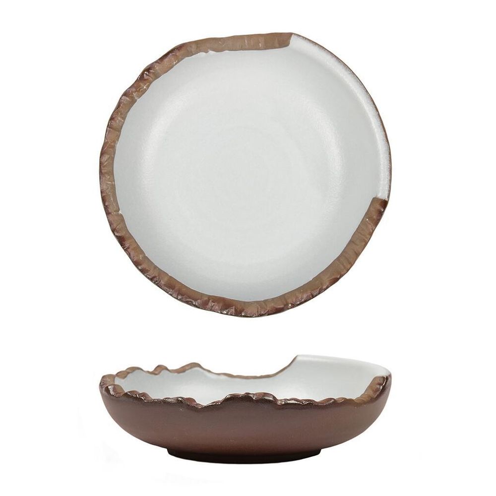 Салатник 175 мл d 15,5 cм h4,3 cм емкость для закусок Crush White Matt New Brown Taiga P.L. [6]