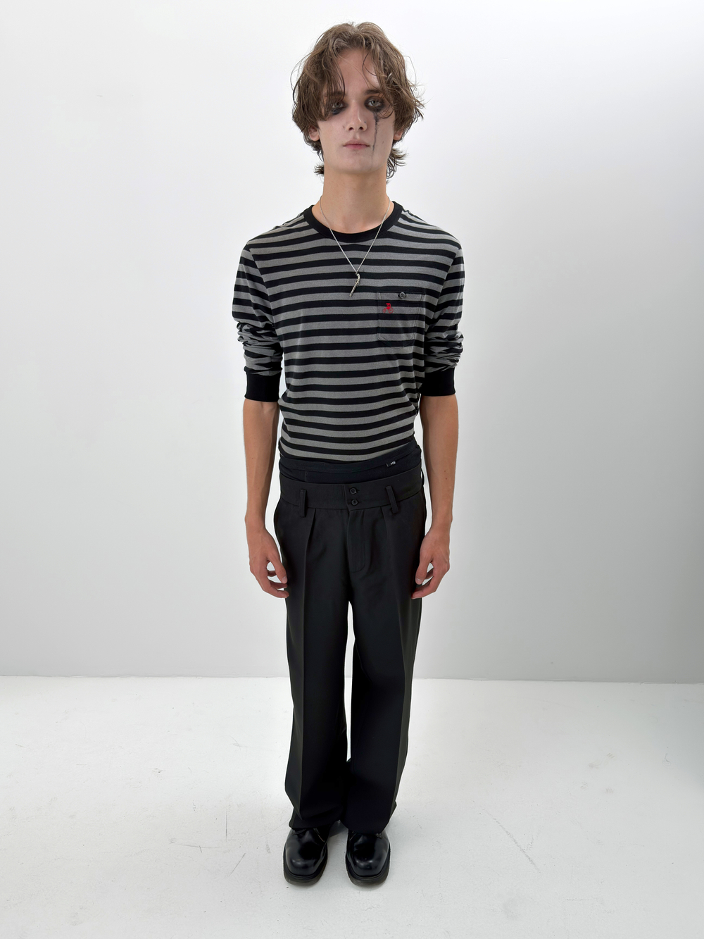 STRIPE L/S TEE