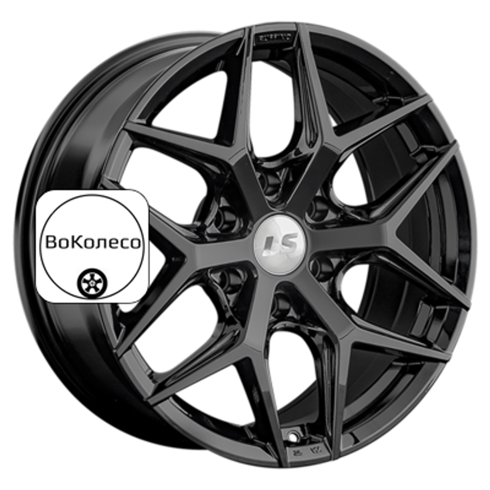 8x17/6x139,7 ET36 D100,1 1303 BK (конус, Колпак+лого) LS